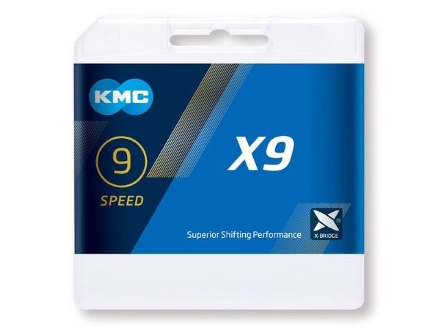 KMC X9 Silver/Dark Silver 9s lánc